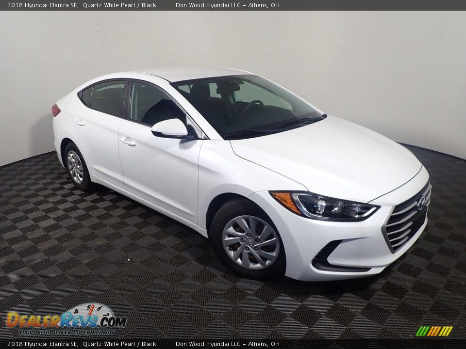 2018 Hyundai Elantra SE Quartz White Pearl / Black Photo #2