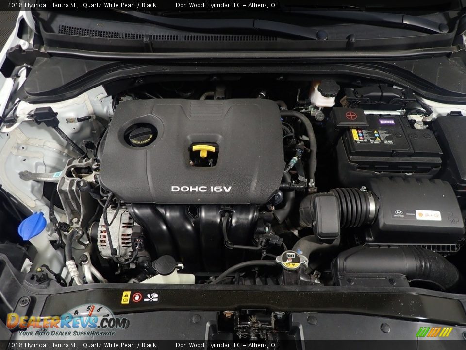 2018 Hyundai Elantra SE Quartz White Pearl / Black Photo #6
