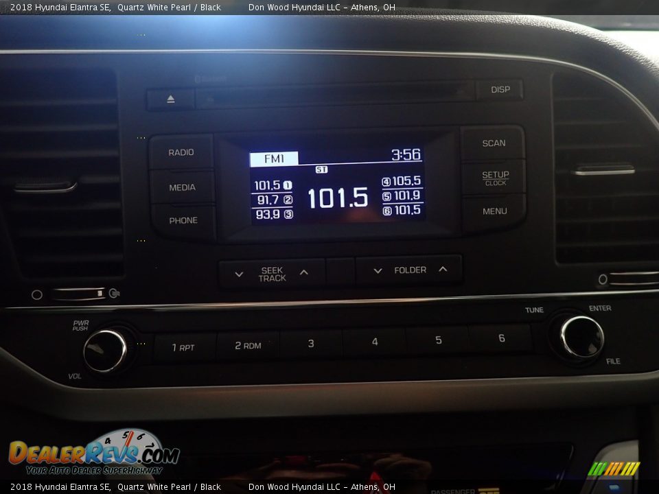 2018 Hyundai Elantra SE Quartz White Pearl / Black Photo #25