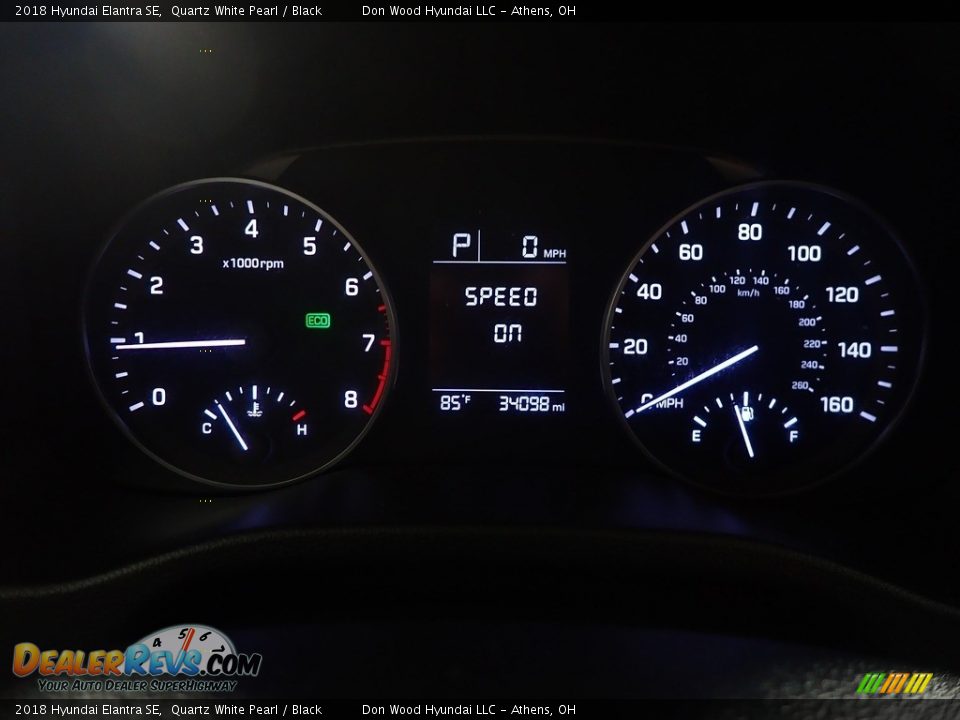 2018 Hyundai Elantra SE Quartz White Pearl / Black Photo #27