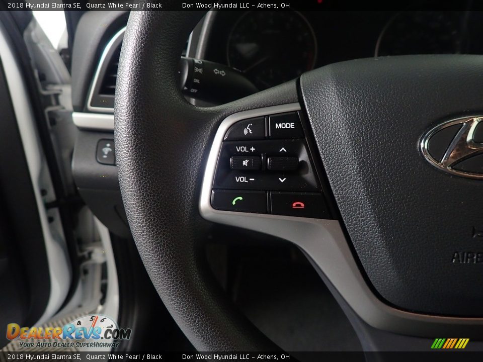2018 Hyundai Elantra SE Quartz White Pearl / Black Photo #28
