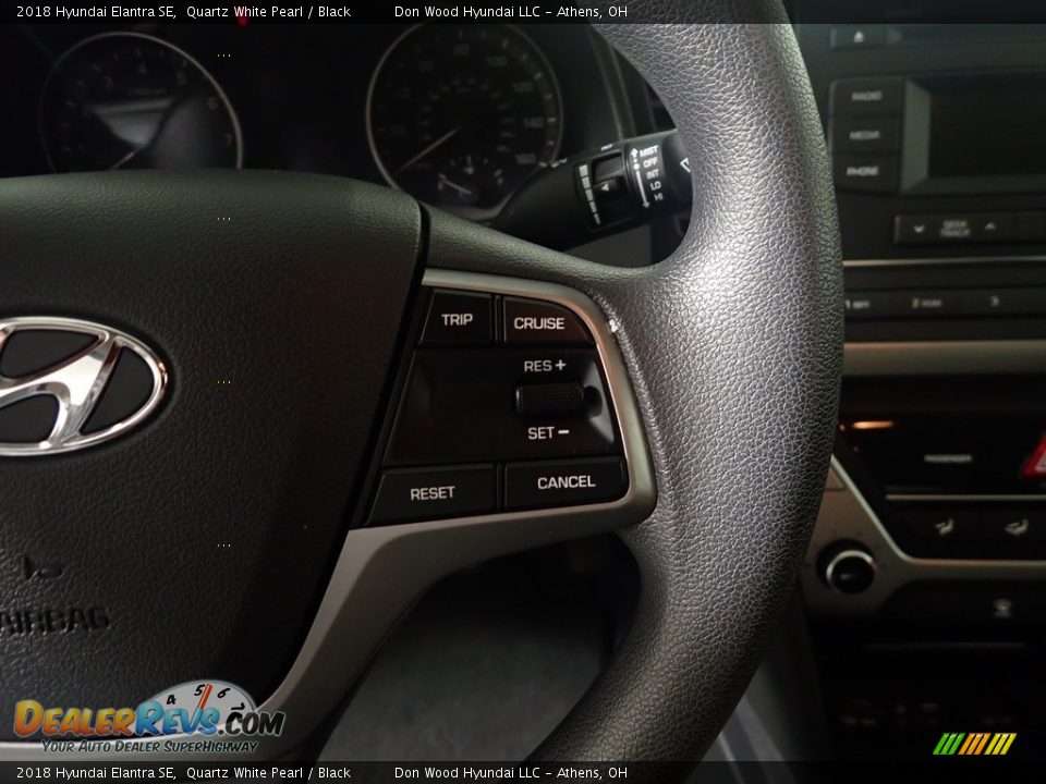 2018 Hyundai Elantra SE Quartz White Pearl / Black Photo #29