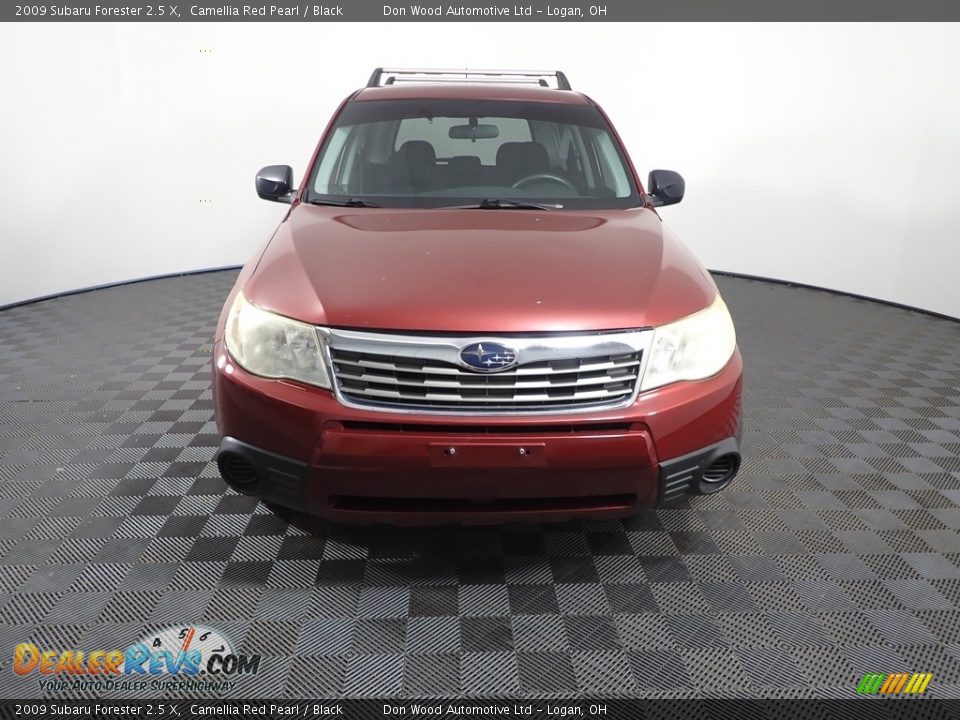 2009 Subaru Forester 2.5 X Camellia Red Pearl / Black Photo #3