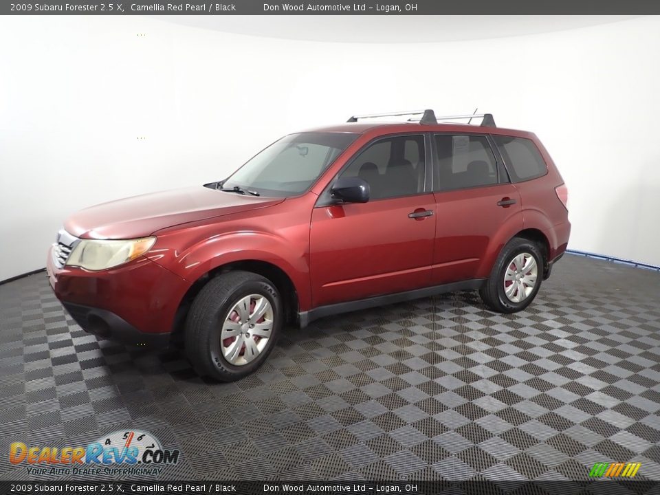 2009 Subaru Forester 2.5 X Camellia Red Pearl / Black Photo #4