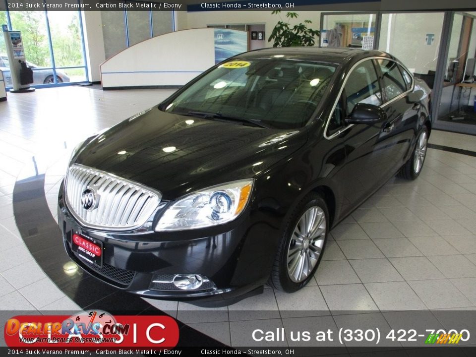 2014 Buick Verano Premium Carbon Black Metallic / Ebony Photo #1