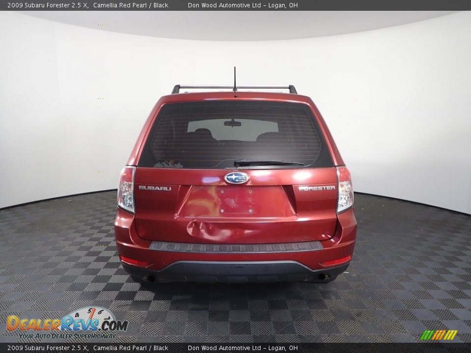 2009 Subaru Forester 2.5 X Camellia Red Pearl / Black Photo #6
