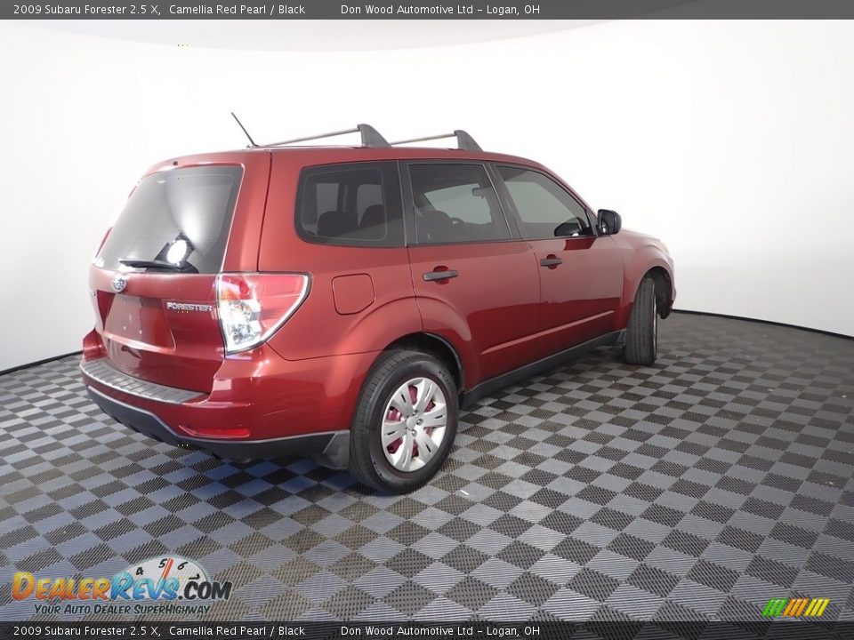2009 Subaru Forester 2.5 X Camellia Red Pearl / Black Photo #9