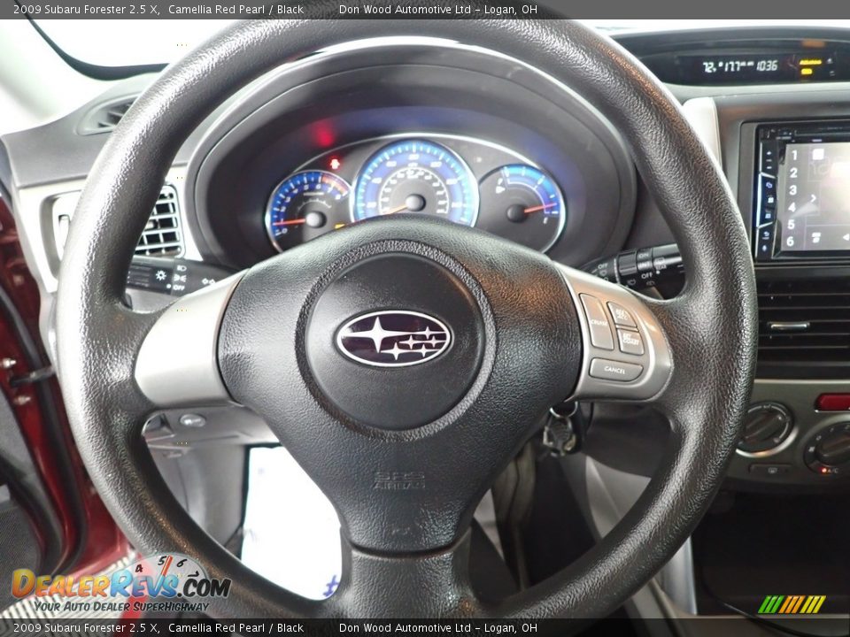 2009 Subaru Forester 2.5 X Camellia Red Pearl / Black Photo #15