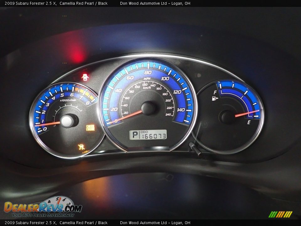 2009 Subaru Forester 2.5 X Camellia Red Pearl / Black Photo #16