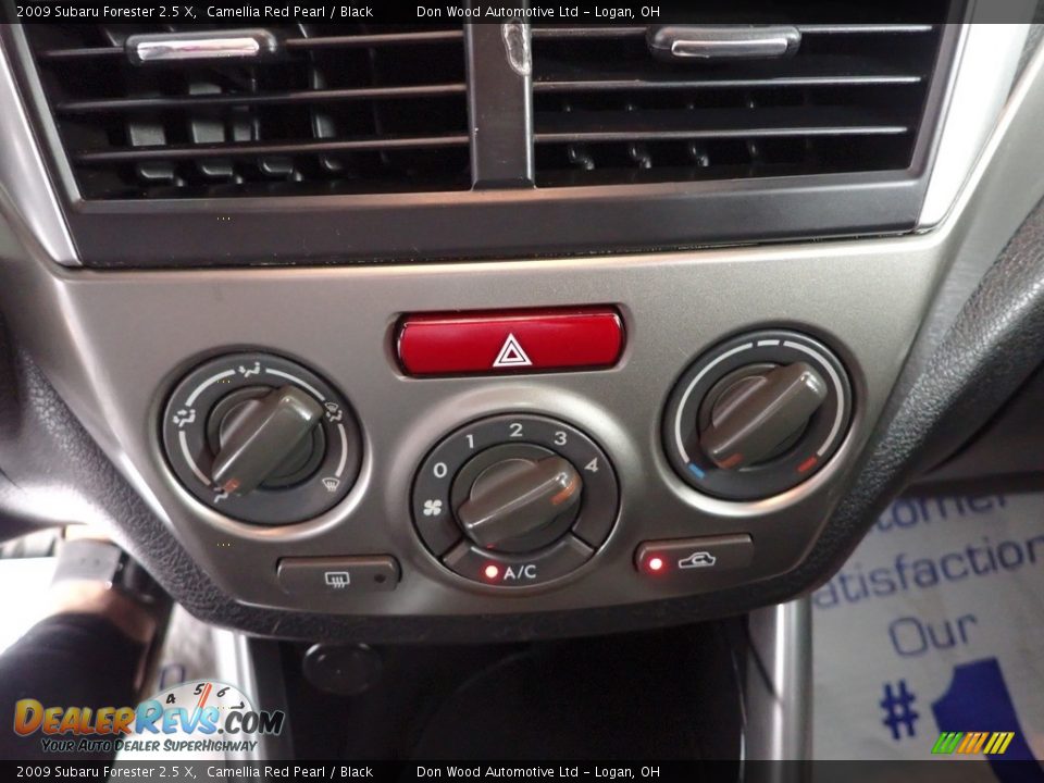 2009 Subaru Forester 2.5 X Camellia Red Pearl / Black Photo #17
