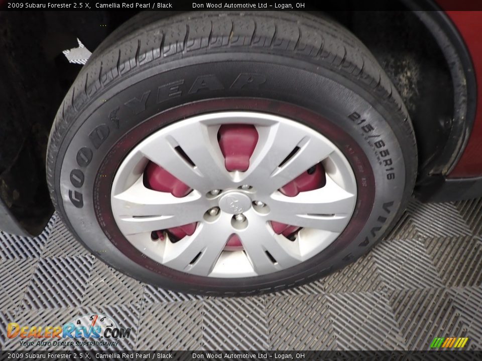 2009 Subaru Forester 2.5 X Camellia Red Pearl / Black Photo #27