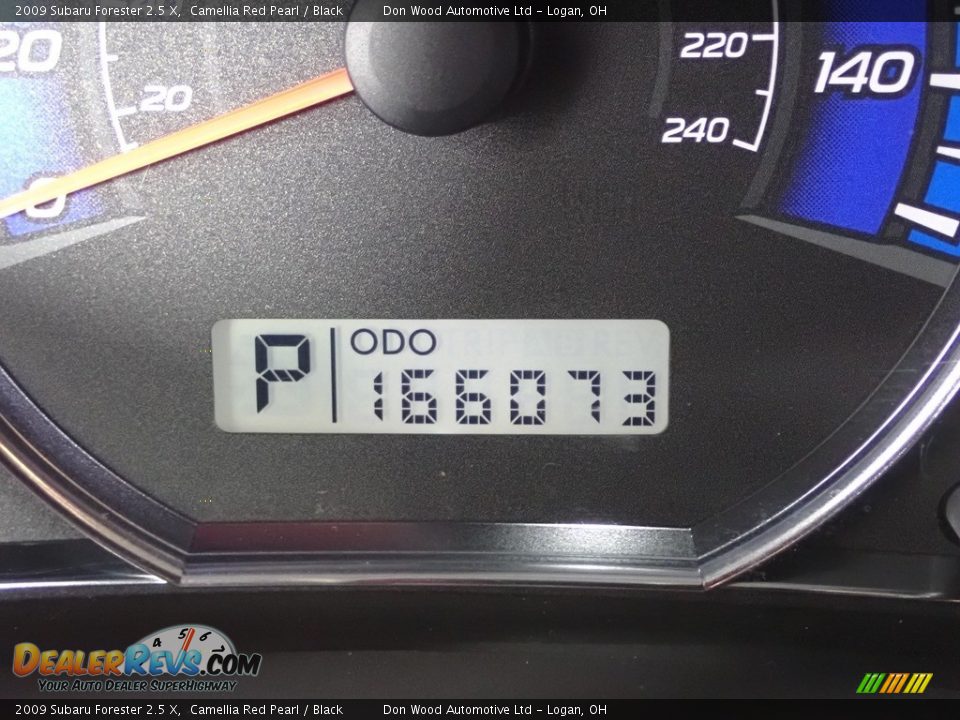 2009 Subaru Forester 2.5 X Camellia Red Pearl / Black Photo #28