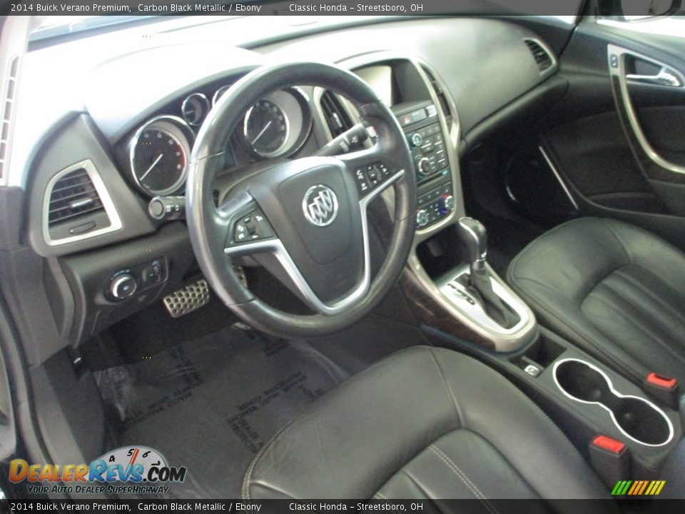 Ebony Interior - 2014 Buick Verano Premium Photo #29