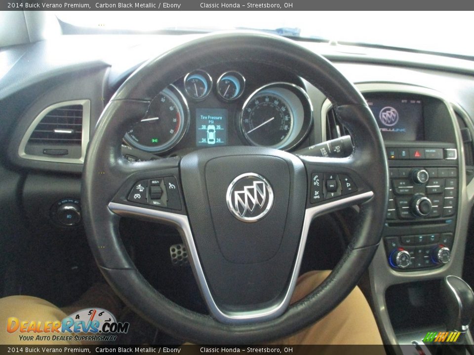 2014 Buick Verano Premium Carbon Black Metallic / Ebony Photo #30