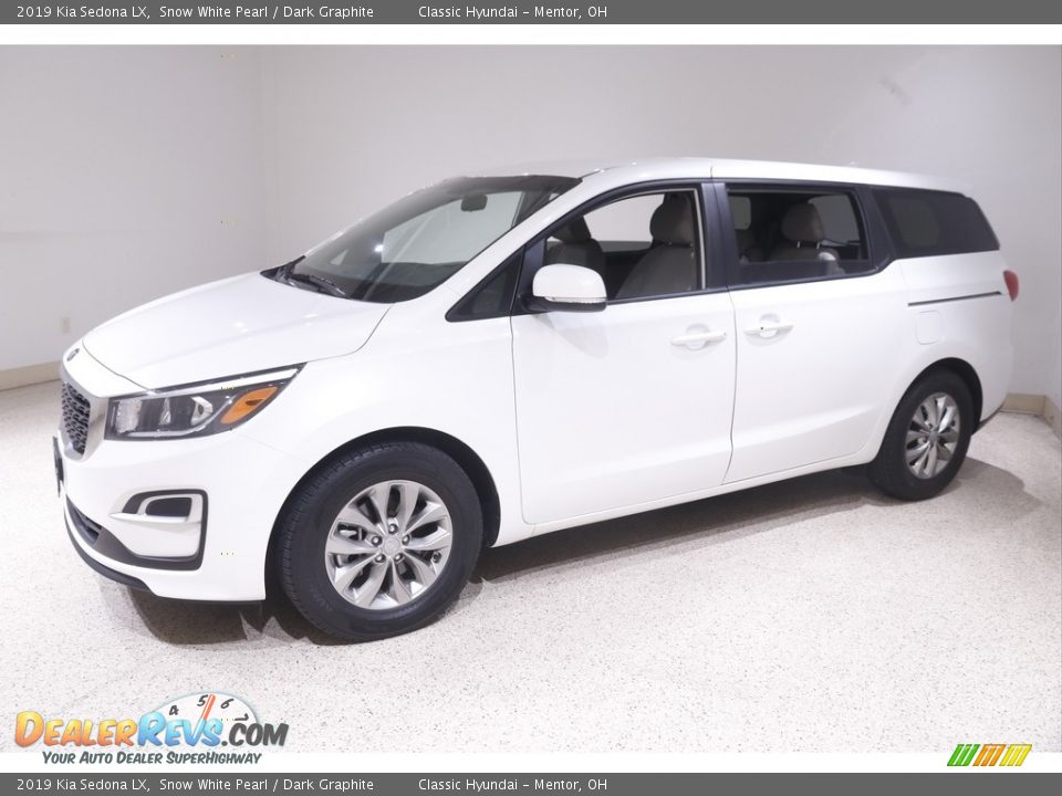 2019 Kia Sedona LX Snow White Pearl / Dark Graphite Photo #3