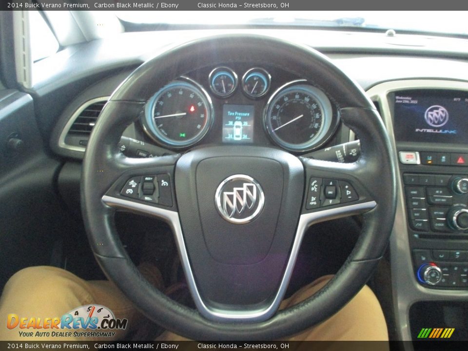 2014 Buick Verano Premium Carbon Black Metallic / Ebony Photo #31