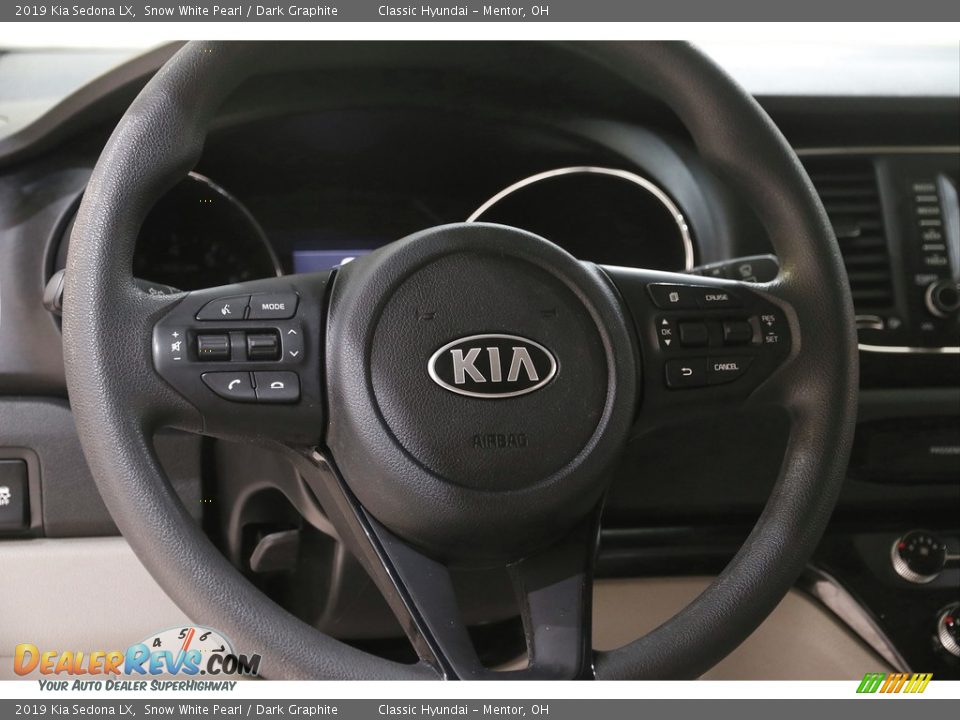2019 Kia Sedona LX Snow White Pearl / Dark Graphite Photo #7