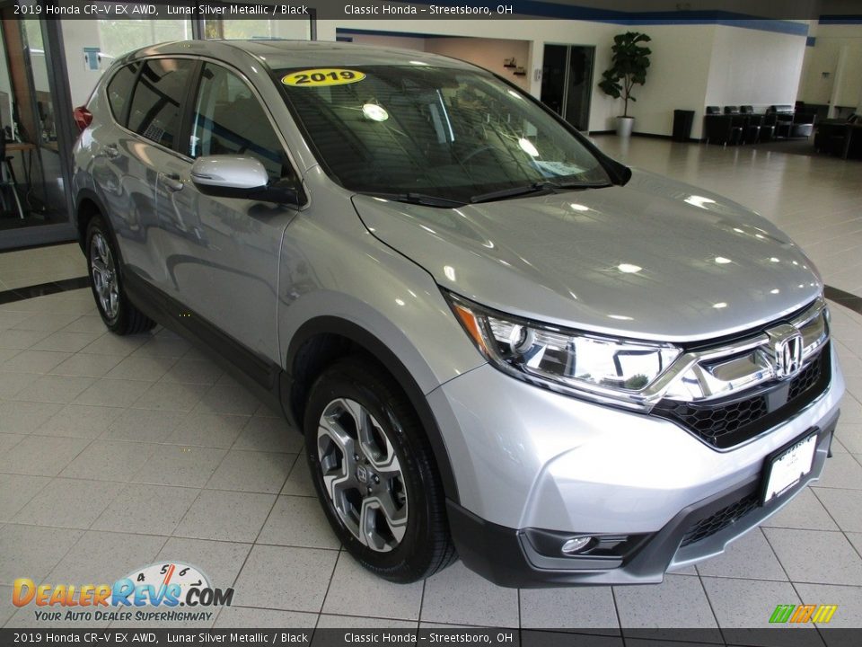 2019 Honda CR-V EX AWD Lunar Silver Metallic / Black Photo #3