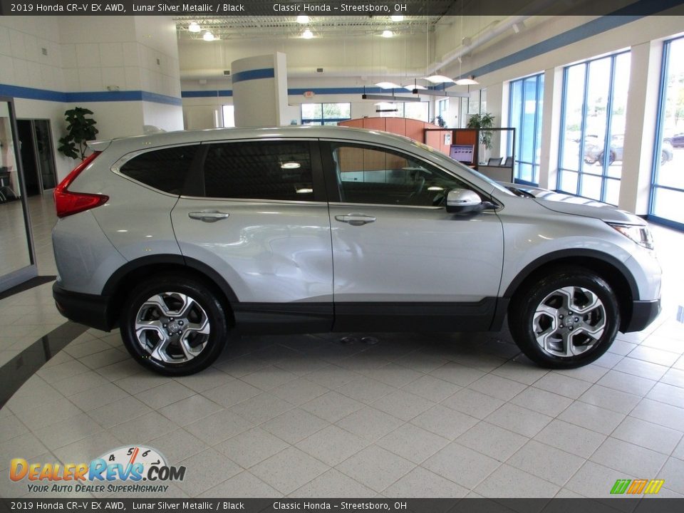 2019 Honda CR-V EX AWD Lunar Silver Metallic / Black Photo #4