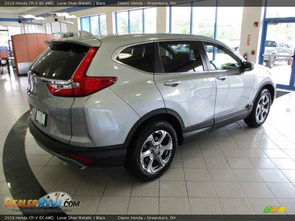 2019 Honda CR-V EX AWD Lunar Silver Metallic / Black Photo #7