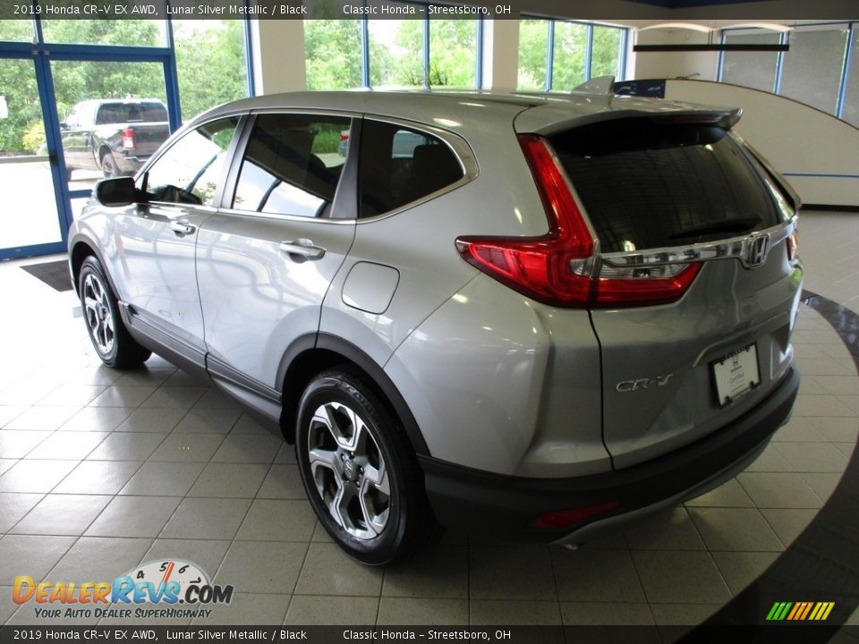 2019 Honda CR-V EX AWD Lunar Silver Metallic / Black Photo #9