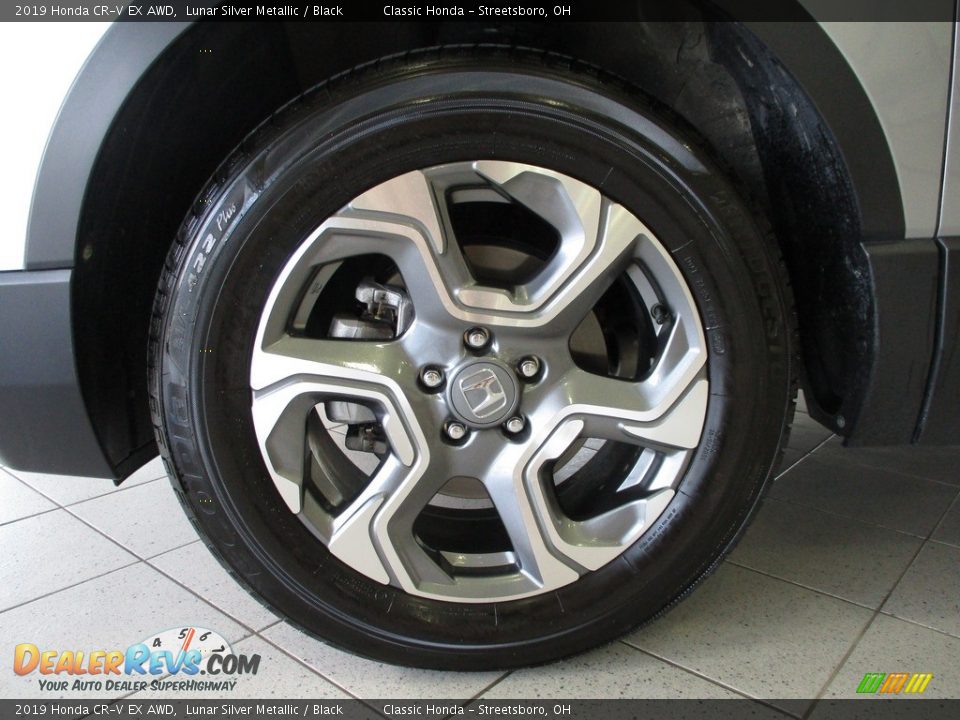 2019 Honda CR-V EX AWD Lunar Silver Metallic / Black Photo #12