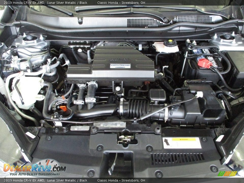 2019 Honda CR-V EX AWD Lunar Silver Metallic / Black Photo #16