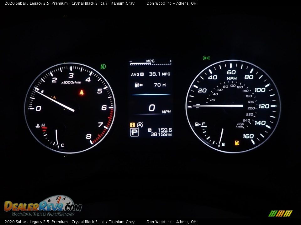 2020 Subaru Legacy 2.5i Premium Crystal Black Silica / Titanium Gray Photo #31