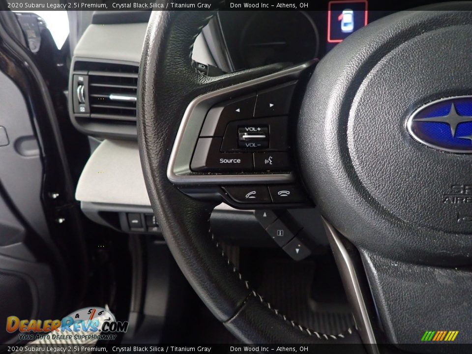 2020 Subaru Legacy 2.5i Premium Crystal Black Silica / Titanium Gray Photo #32