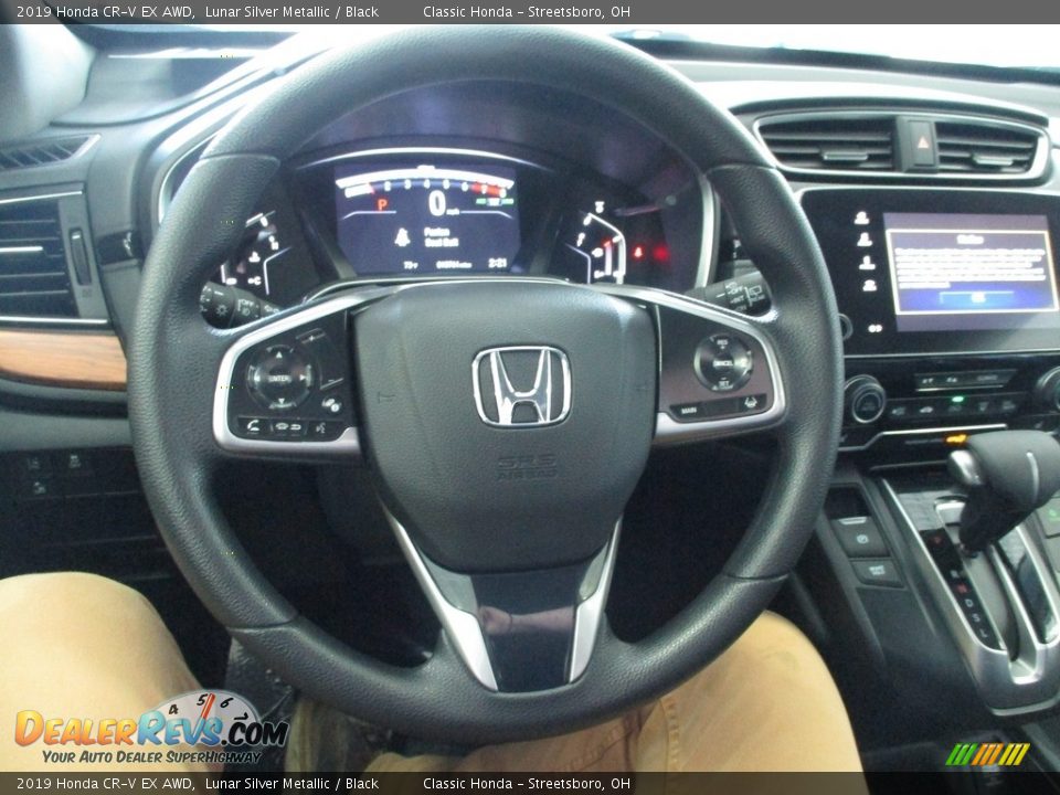 2019 Honda CR-V EX AWD Lunar Silver Metallic / Black Photo #34