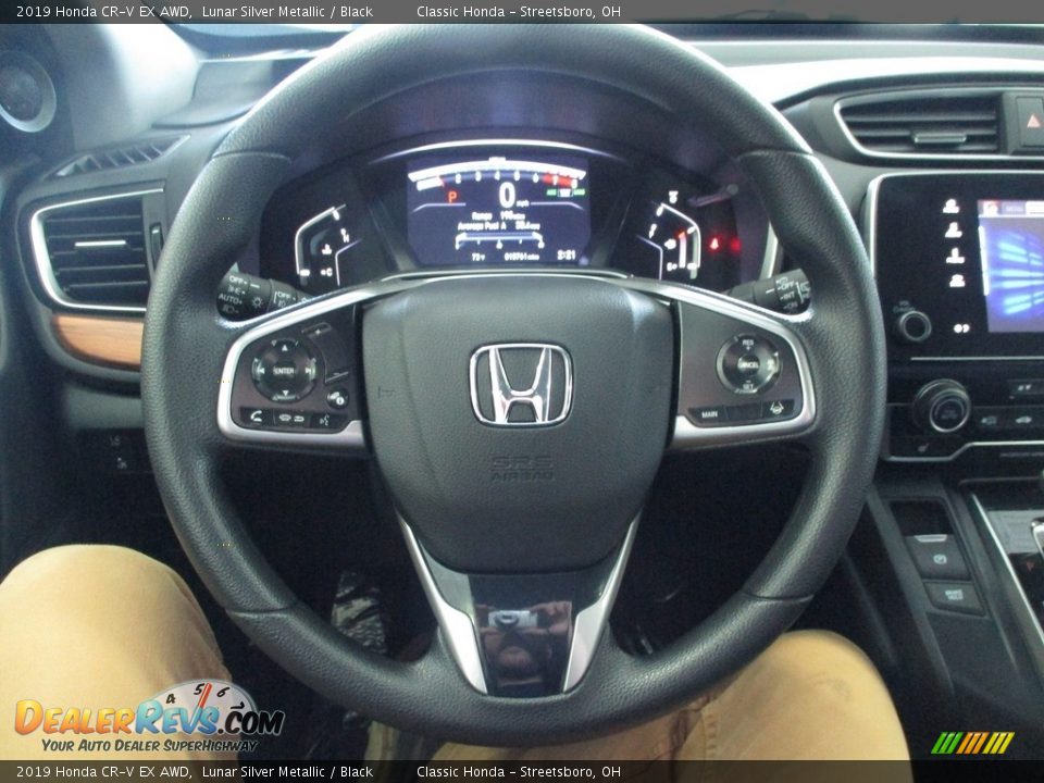 2019 Honda CR-V EX AWD Lunar Silver Metallic / Black Photo #35