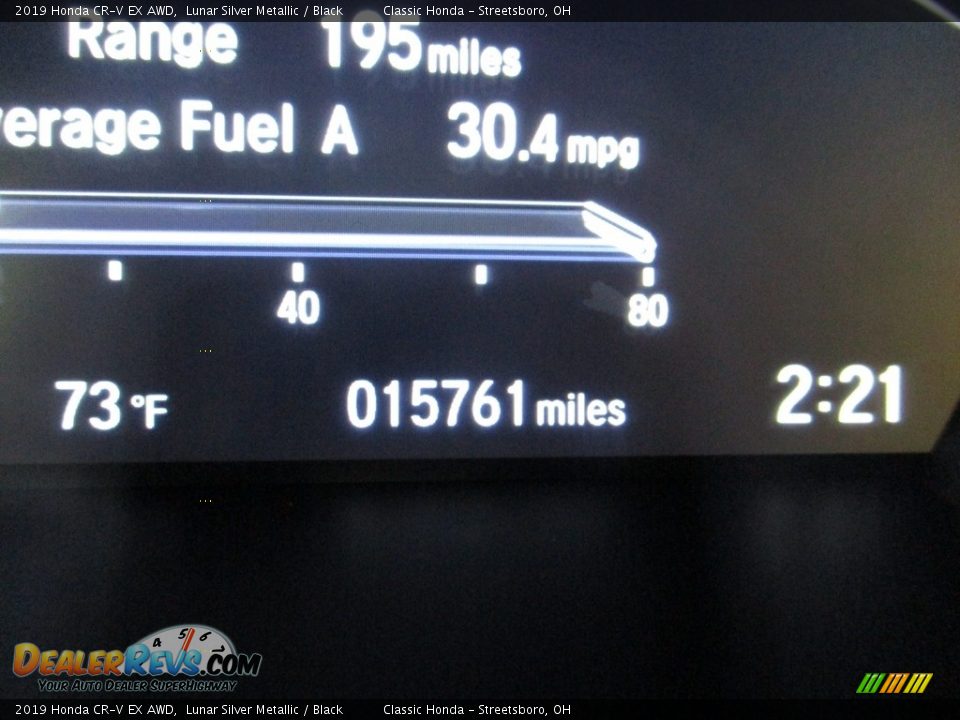 2019 Honda CR-V EX AWD Lunar Silver Metallic / Black Photo #36