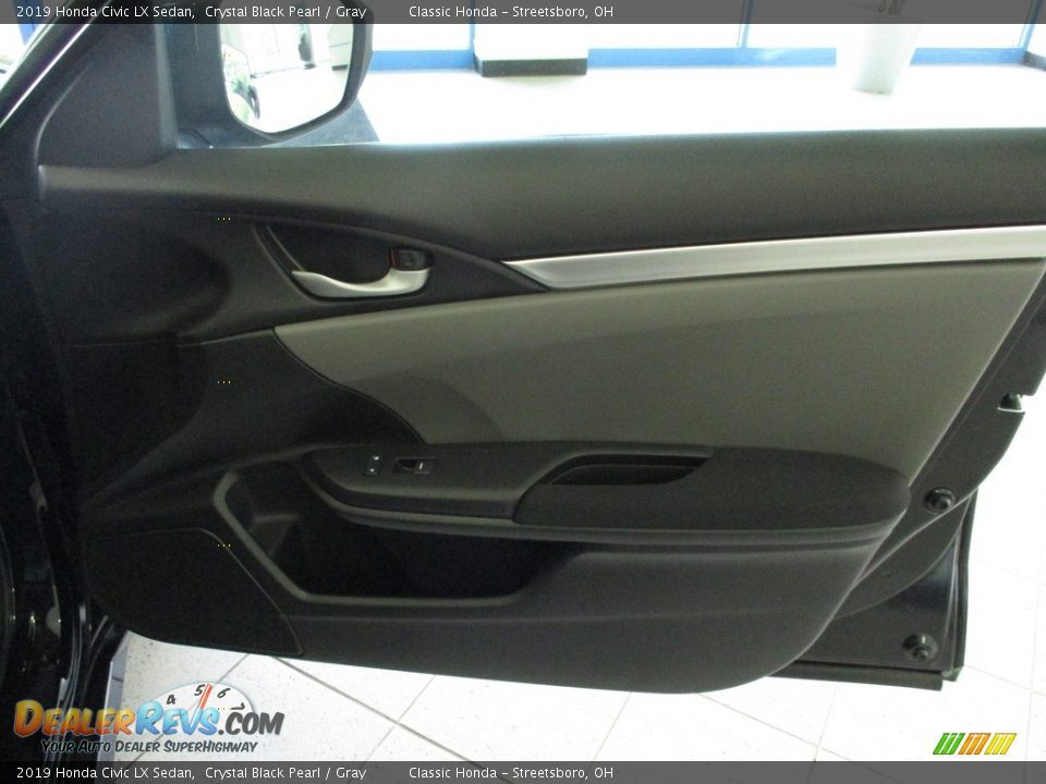 2019 Honda Civic LX Sedan Crystal Black Pearl / Gray Photo #14