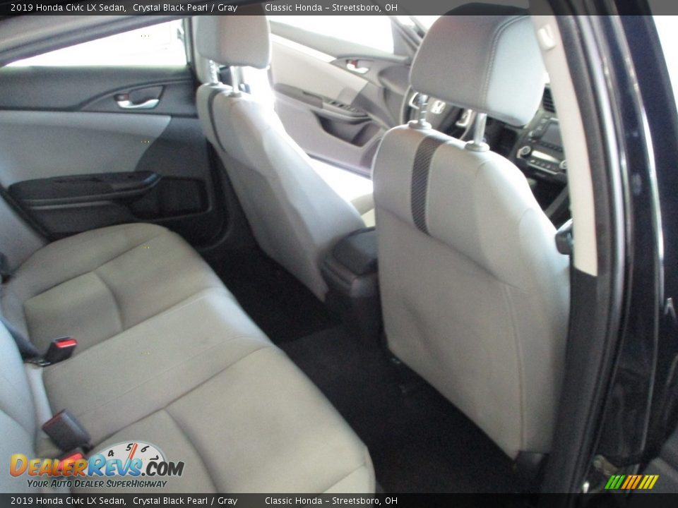 2019 Honda Civic LX Sedan Crystal Black Pearl / Gray Photo #18