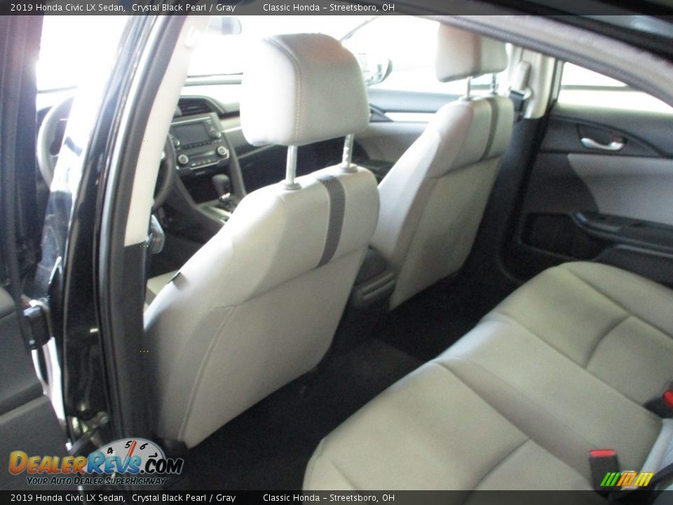 2019 Honda Civic LX Sedan Crystal Black Pearl / Gray Photo #23
