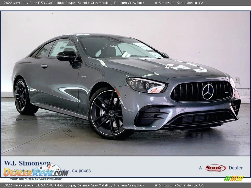 2022 Mercedes-Benz E 53 AMG 4Matic Coupe Selenite Gray Metallic / Titanium Gray/Black Photo #1