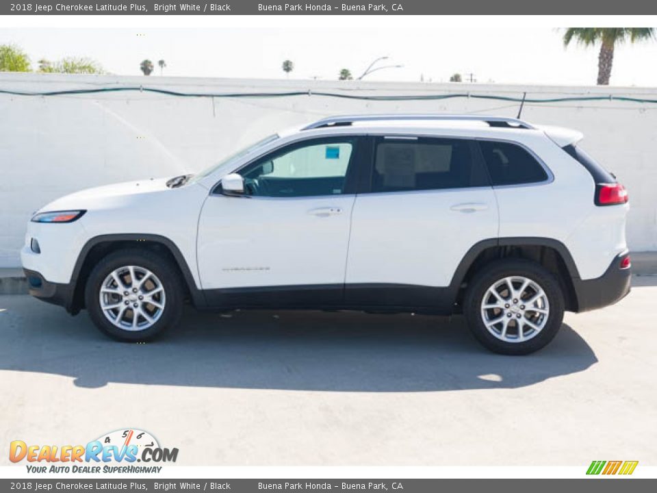 2018 Jeep Cherokee Latitude Plus Bright White / Black Photo #8