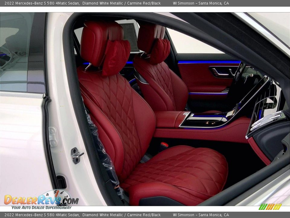 Carmine Red/Black Interior - 2022 Mercedes-Benz S 580 4Matic Sedan Photo #5