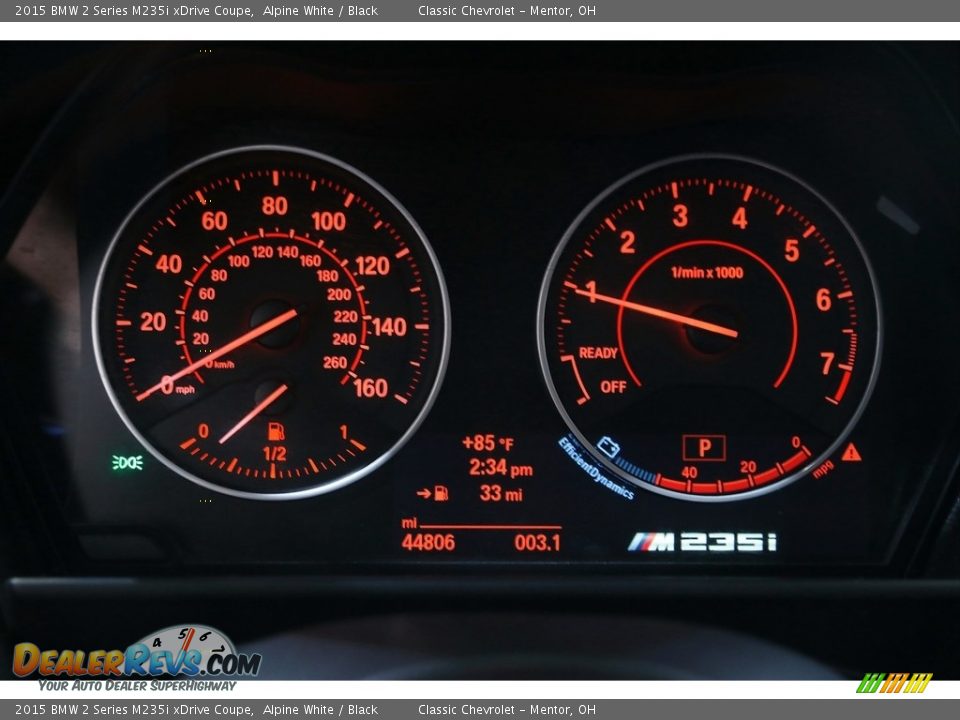 2015 BMW 2 Series M235i xDrive Coupe Gauges Photo #8