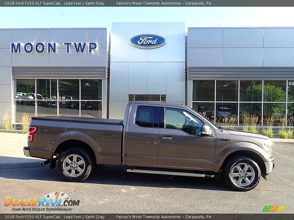 2018 Ford F150 XLT SuperCab Lead Foot / Earth Gray Photo #1