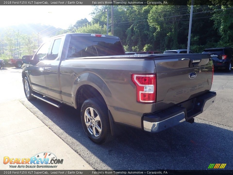 2018 Ford F150 XLT SuperCab Lead Foot / Earth Gray Photo #4