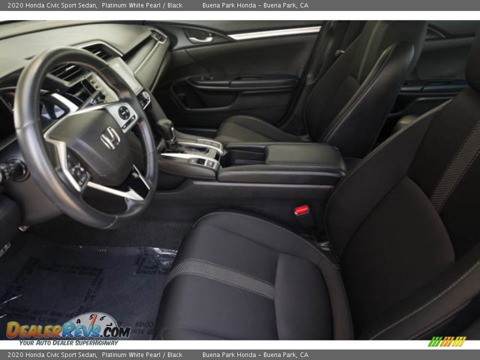 2020 Honda Civic Sport Sedan Platinum White Pearl / Black Photo #3