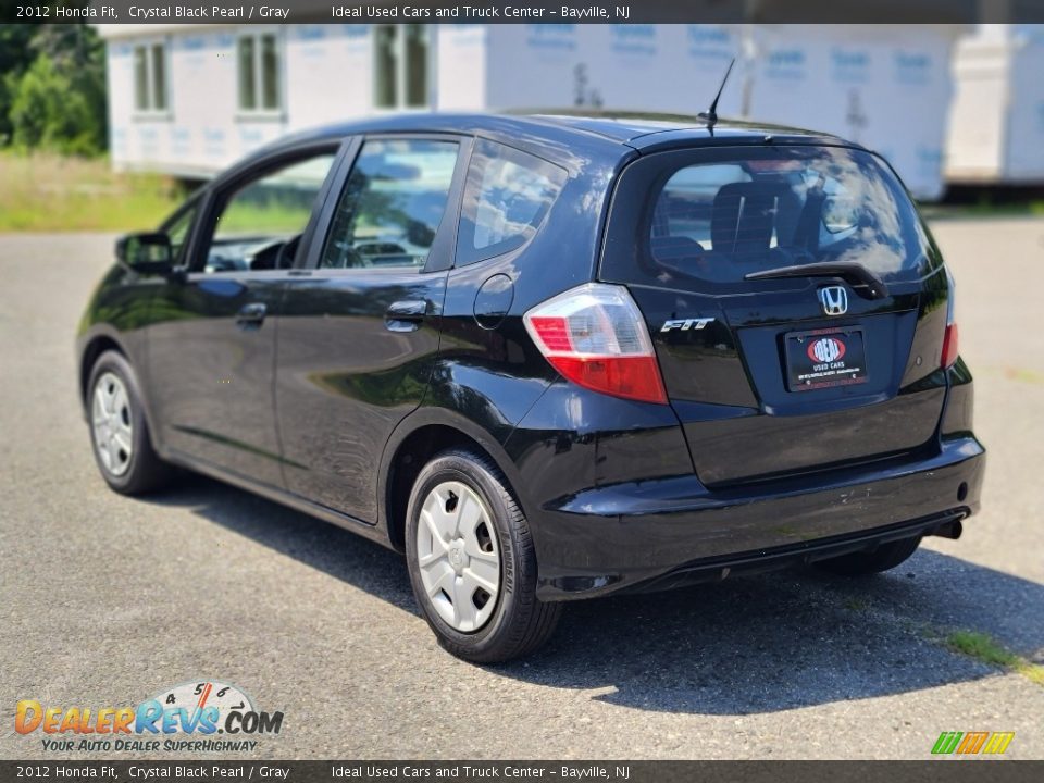 2012 Honda Fit Crystal Black Pearl / Gray Photo #3