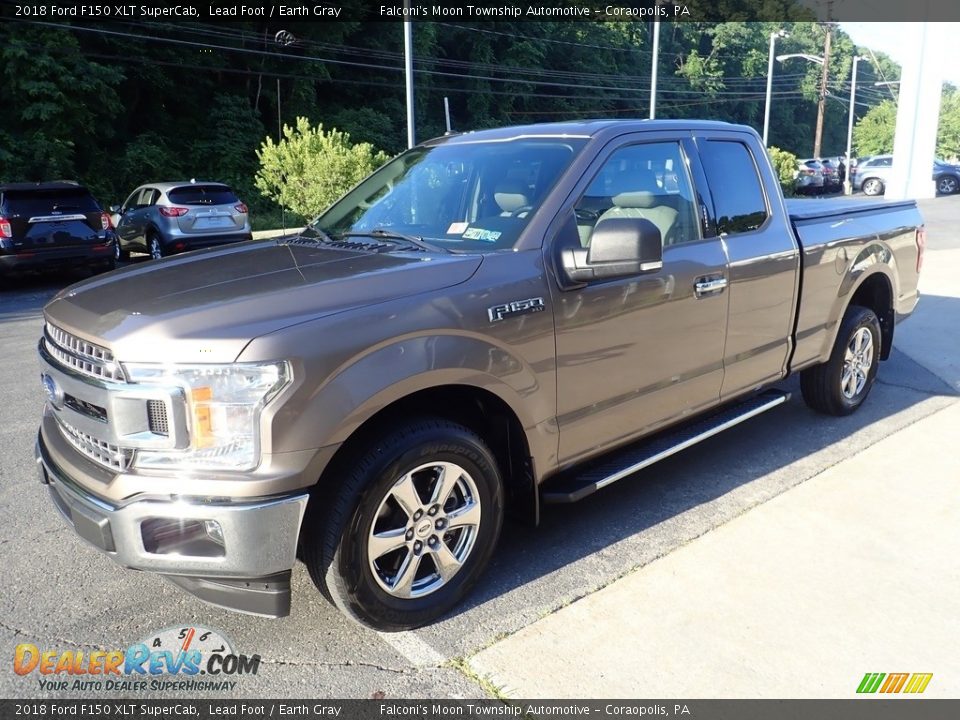 2018 Ford F150 XLT SuperCab Lead Foot / Earth Gray Photo #6
