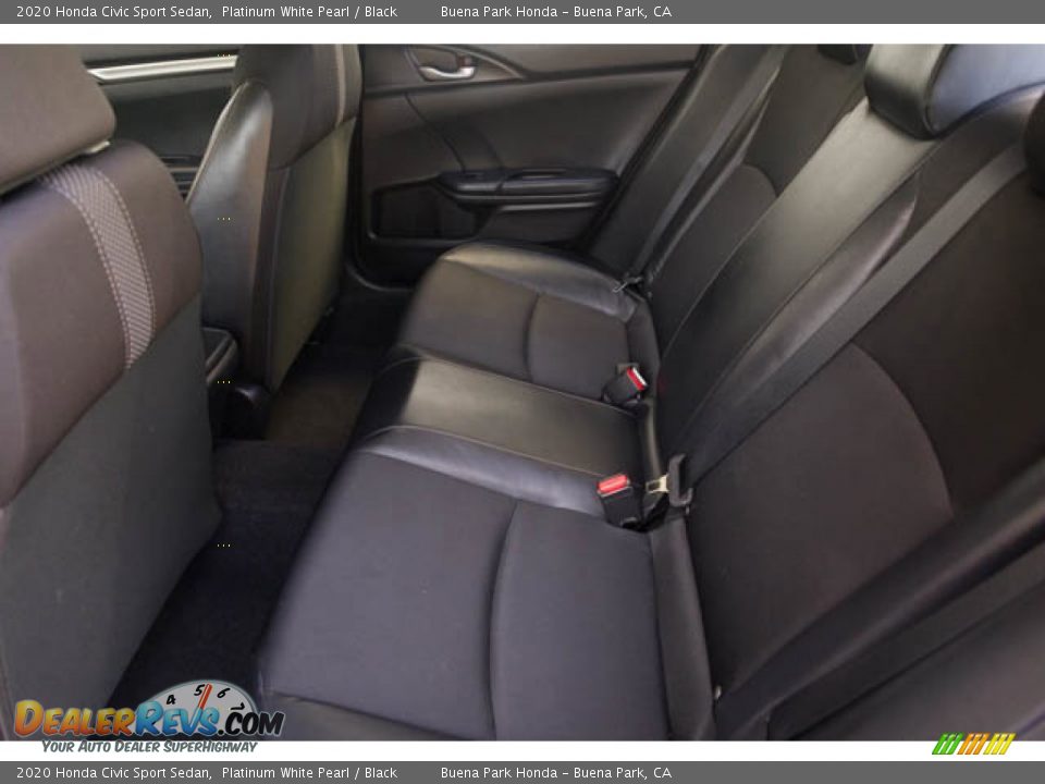2020 Honda Civic Sport Sedan Platinum White Pearl / Black Photo #4