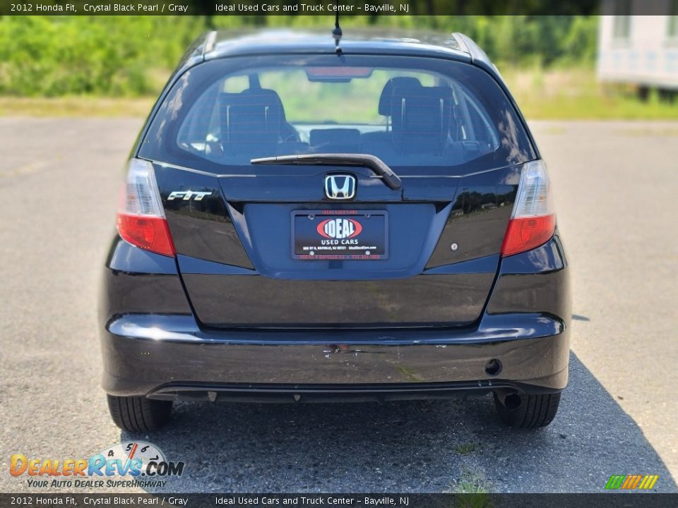 2012 Honda Fit Crystal Black Pearl / Gray Photo #4