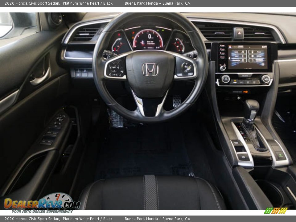 2020 Honda Civic Sport Sedan Platinum White Pearl / Black Photo #5