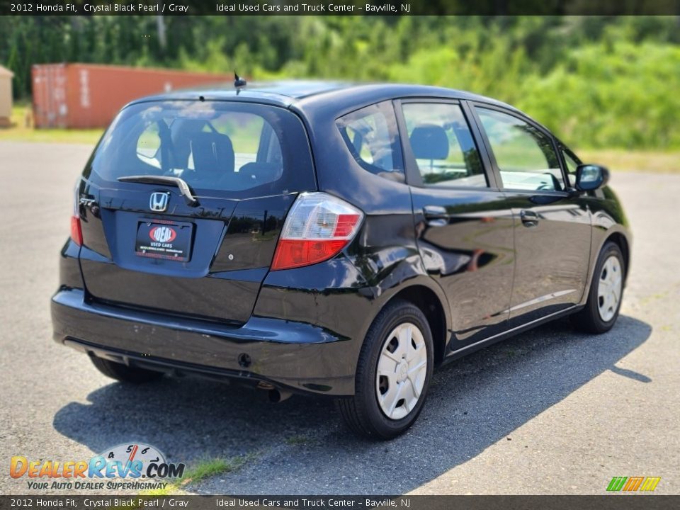 2012 Honda Fit Crystal Black Pearl / Gray Photo #5