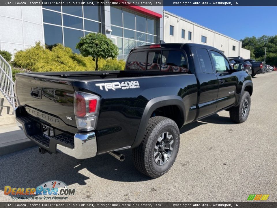 2022 Toyota Tacoma TRD Off Road Double Cab 4x4 Midnight Black Metallic / Cement/Black Photo #9