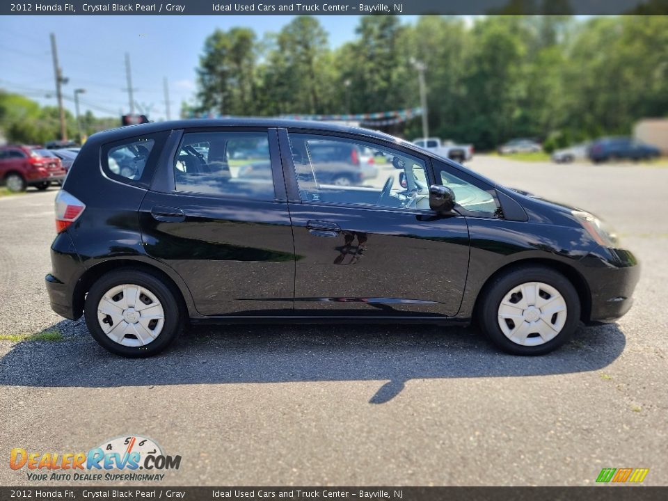 2012 Honda Fit Crystal Black Pearl / Gray Photo #6